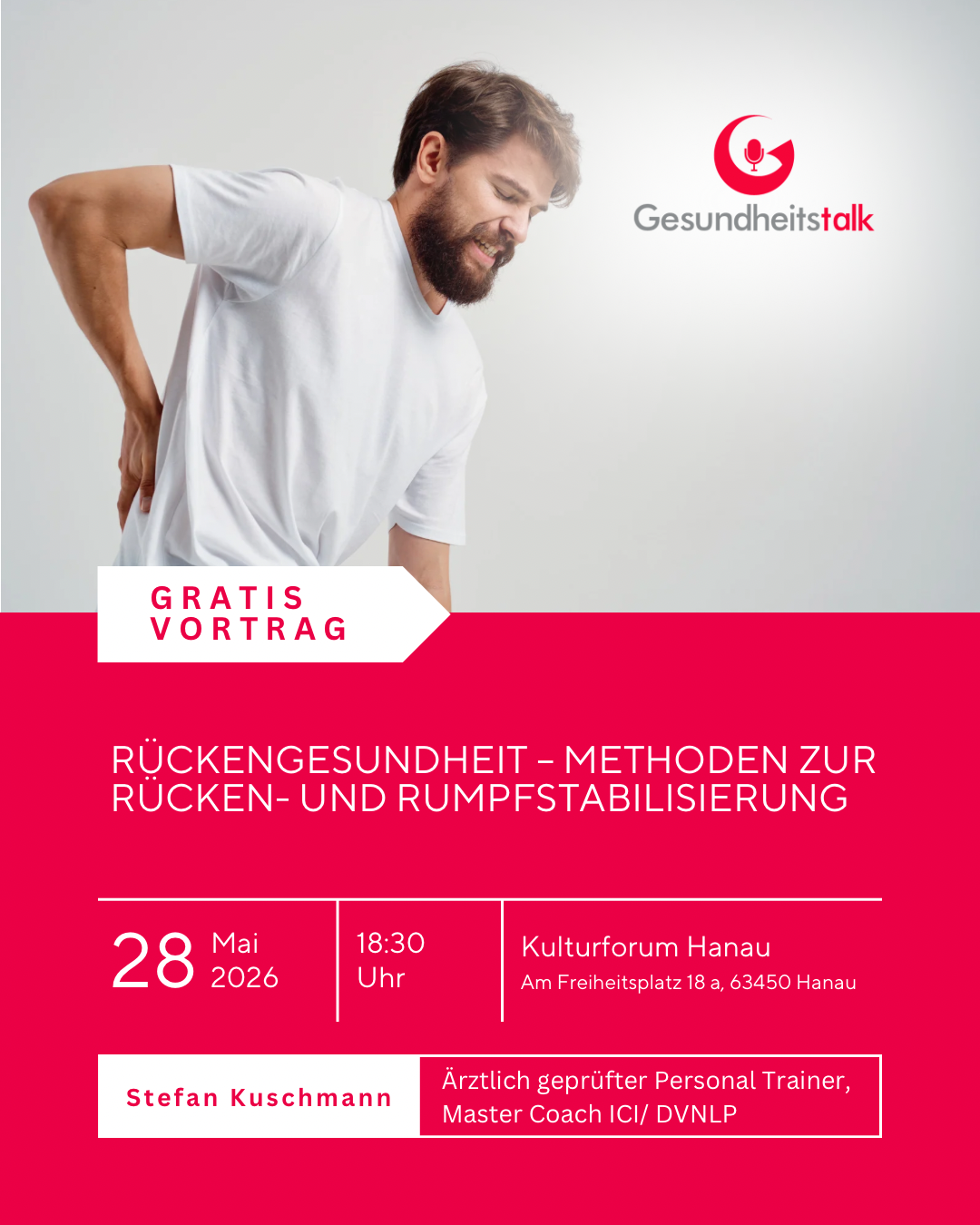 Rückenschmerzen 28.05.2026